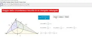 Raggio della circonferenza inscritta in un triangolo rettangolo