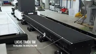 CEAD AM Flexbot large scale 3D printing machine with a LUCAS linear axis