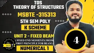 Ch-2 Fixed Beam | FEM FIRST PRINCIPLE 1 |MSBTE| Theory of structure | SEM5| TOS |K SCHEME|315313|