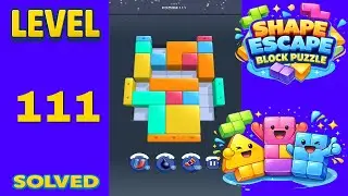 Shape Escape Block Puzzle Level 111 - SOLUTION