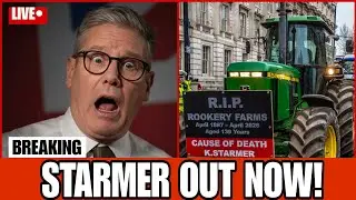 JUST IN! Starmer TERRIFIED as UK Farmers Raid London Square with Tractors saying Starmer Must Go
