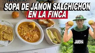 Sopa De Jamón y Salchichón En La Finca - Jamsha 🇵🇷