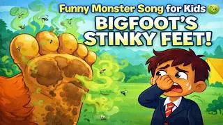 Bigfoot is Coming! 👣 Funny Monster Song for Kids | My Best Friend Zoe