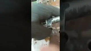 18mm thread cutting by using tap handle and thread tap