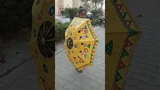 Warli Umbrella decoration idea/#SHORTS #youtube #video #viral #navya creative art and handicraft/