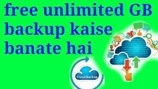 How to store unlimited data 100 GB free backup space_by raza technical hindi
