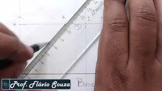 Como fazer um trapézio isósceles com régua e compasso.