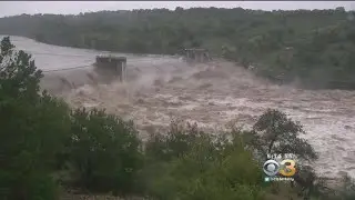 Fast-Moving Water Washes Away Central Texas Bridge