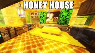 FIRST DAY HONEY HOUSE 🍯 |  MINECRAFT TUTORIAL 🏠🍯