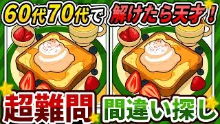 【間違い探しクイズ】⚠️むずかしいフレンチトーストのイラスト編！脳活＆脳トレにおススメ無料ゲーム【アハ体験有り】#459