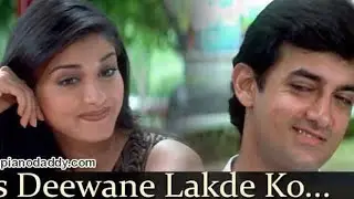 Is deewane ladke ko. Karaoke with Scrolling lyrics Hindi. #Aamir Khan #Sonali Bendre #Alka Yagnik