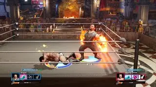 WWE 2K Battlegrounds gameplay -  Roman Reigns VS Randy Orton