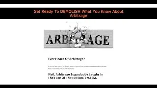 Arbitrage SugarDaddy Review and Bonuses!