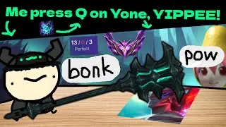 Okay, so here's the gameplan: Press Q. [ Mordekaiser vs. Yone gameplay ]