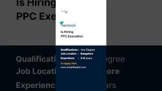 Nextwebi is hiring PPC Executive - Simplified jobs