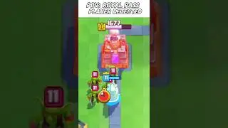 Pov : Royal pass player detected 🥶 #clashroyale #supercell