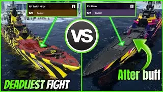 RF Tark Kirov vs CN Liren After Buff 🔥 Deadliest Competitive Flight 💪- Modern Warships 