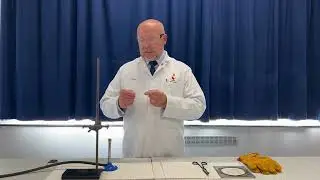Inserting wire into glass tubing