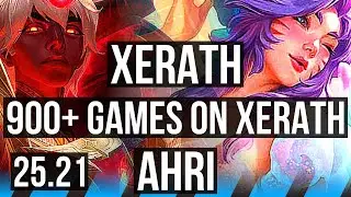 XERATH vs AHRI (MID) | 900+ games | KR Master | 25.21