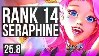 SERAPHINE & Mel vs PYKE & Varus (SUP) | Rank 14 Seraphine | KR Grandmaster | 25.8