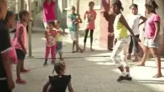 Barefooted dancer
