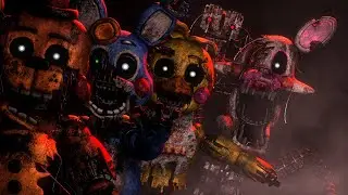 [FNAF C4D SPEED ART] Withered Toy Animatronics Movie Poster V2