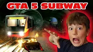 GTA 5 Kid Steals Car- Gets Lost in Subway- CRASH!