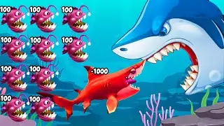 Hungry Shark World -  All Levels Fish Eater Save The Shark Video Gameplay Mobile  (Part 1)