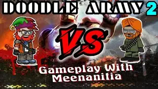 Doodle army 2 - Pro 1v1 Gameplay Against Meenanitia | da2 mini militia 🔥#meenanitia