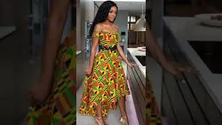 2021 African Print Off-Shoulder Dresses