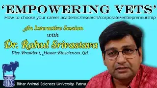 Empowering Vets: How to choose your career academic/research/ corporate/entrepreneurship.
