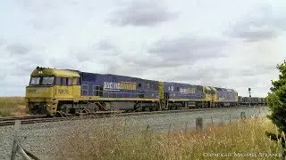3PM4 Steel & Container Wagons - PoathTV Australian Trains & Railways
