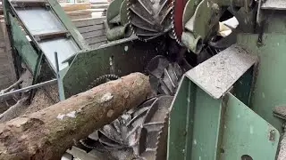Wiedemann 1000 Rotor-Entrindung / Rotor debarker