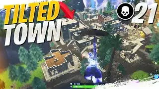 Tilted Town is FREE KILLS! 21 Kill Solo Squad! (Fortnite Battle Royale Gameplay)