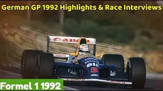 Formel 1 1992 | German GP 1992 | Highlights & Race Interviews #f1