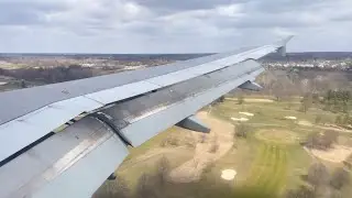 [4K]American Airlines A320 Overcast Landing at Columbus, OH