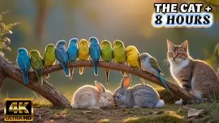 TV FOR CATS - A Day in the Life: An 8-Hour ULTIMATE Bird Documentary for Cats @Nature-4ktv 104