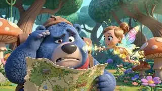 Blue Bear&rsquo;s Big Adventure! 🐻💙 Funny Cartoon for Kids
