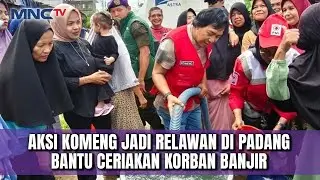 Jadi Relawan di Padang, Komeng Hibur Korban Bencana Banjir Sumatera