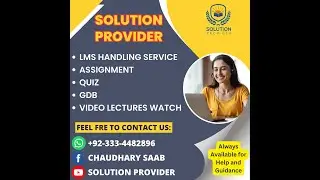 VU Learning Management System (VULMS) | VULMS Handling | VULMS Introduction | Assignments, Quiz, GDB