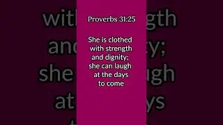 Proverbs 31:25 #shorts #proverbs #success