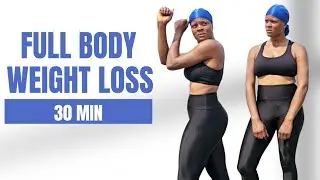 30 Min FULL BODY HIIT WORKOUT For WEIGHT LOSS 🔥 All Standing 