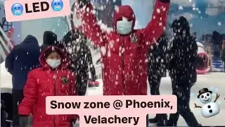 சென்னையில் #Snow 🥶☃️| #SnowZone #PhoenixMall  #LED with my beloved #Niece பV 💓 #Leo ❤️‍🔥🤞🏾