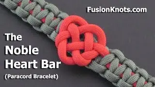 How to Make a Noble Heart Bar (Paracord) Bracelet by TIAT