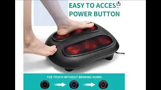 Nekteck Foot Massager with Heat, Shiatsu Heated Electric Kneading Foot Massager Machine