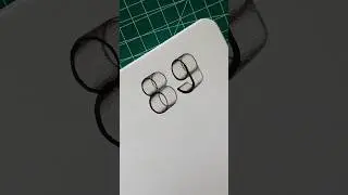 EASY 3D DRAWING NUMBERS -TRICK ART #drawing