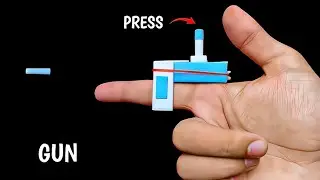 How to make a Paper Mini Gun | Paper Finger Gun 