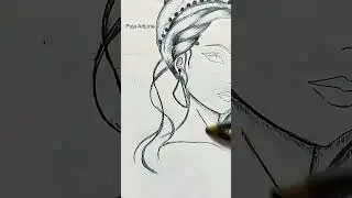 how to draw beautiful girl/Pencil sketch/cute face drawing. #girldrawing #trending #tutorial