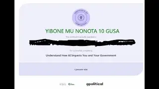 GET AI CERTIFICATE: Understand how AI impacts you and your government