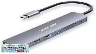 LENTION USB C Hub with 100W Charging 4K HDMI Dual Card Reader